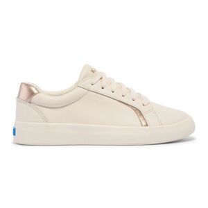 Keds Women's Pursuit Cream and Gold Sneakers 8